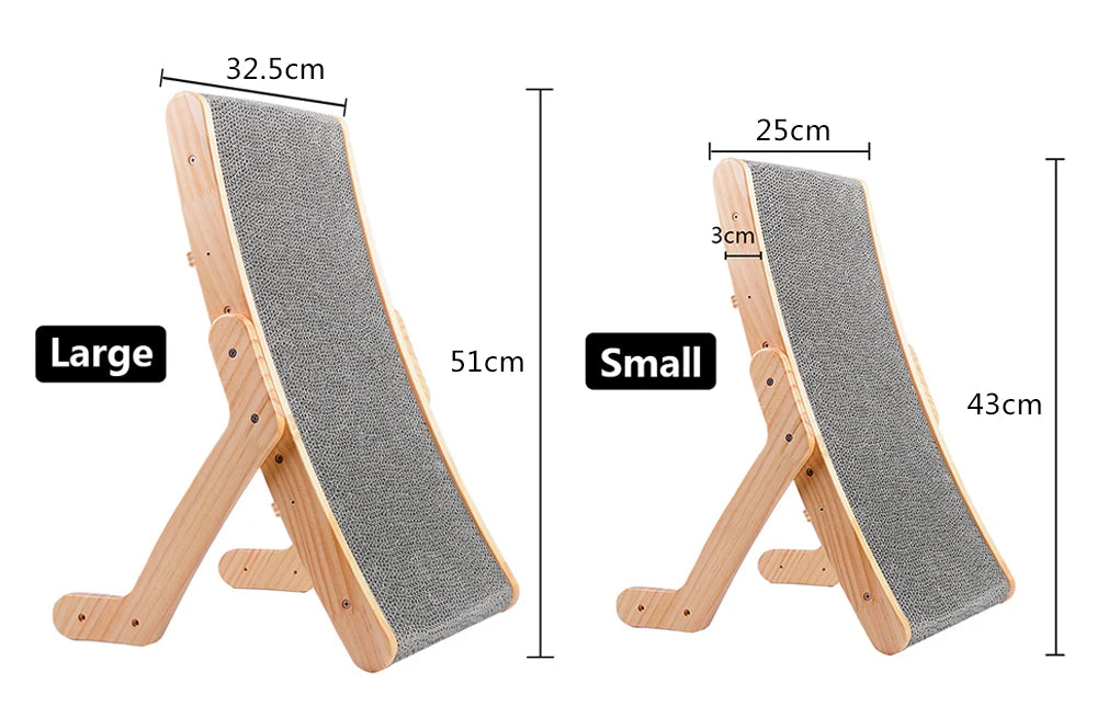 Wood Cat Scratcher Board Bed 3 In 1 4Leegs™