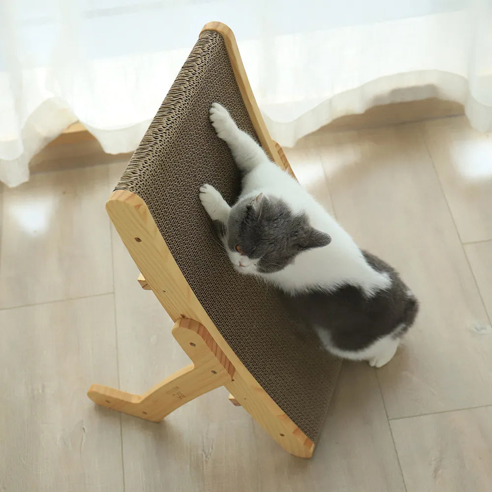 Wood Cat Scratcher Board Bed 3 In 1 4Leegs™