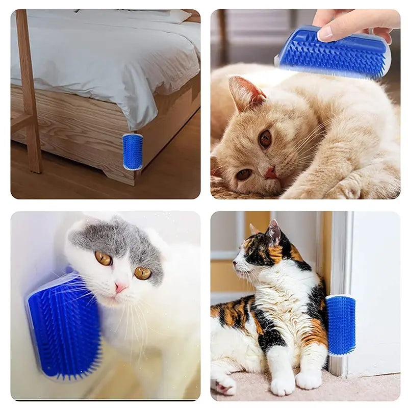 Cat Corner Brush: Uanstrengt massasje og hårfjerning 4Leegs™