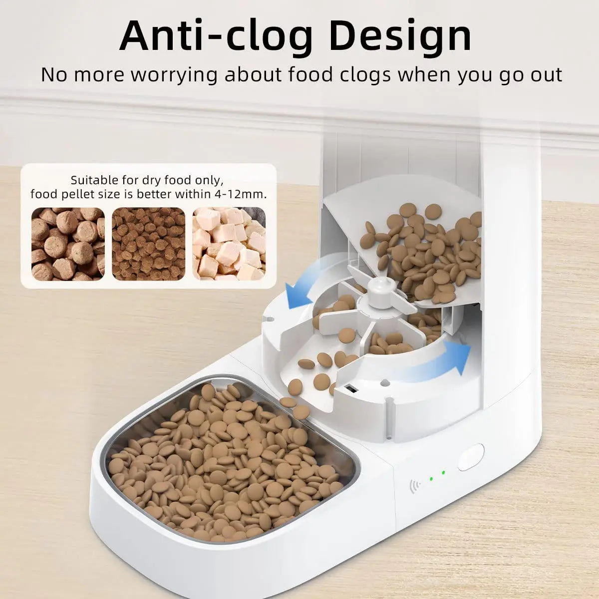 Automatic Pet Feeder: Smart WiFi Cat Food Dispenser 4Leegs™