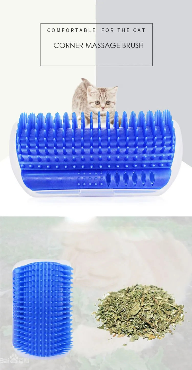 Cat Corner Brush: Effortless Massage and Hair Removal 4Leegs™