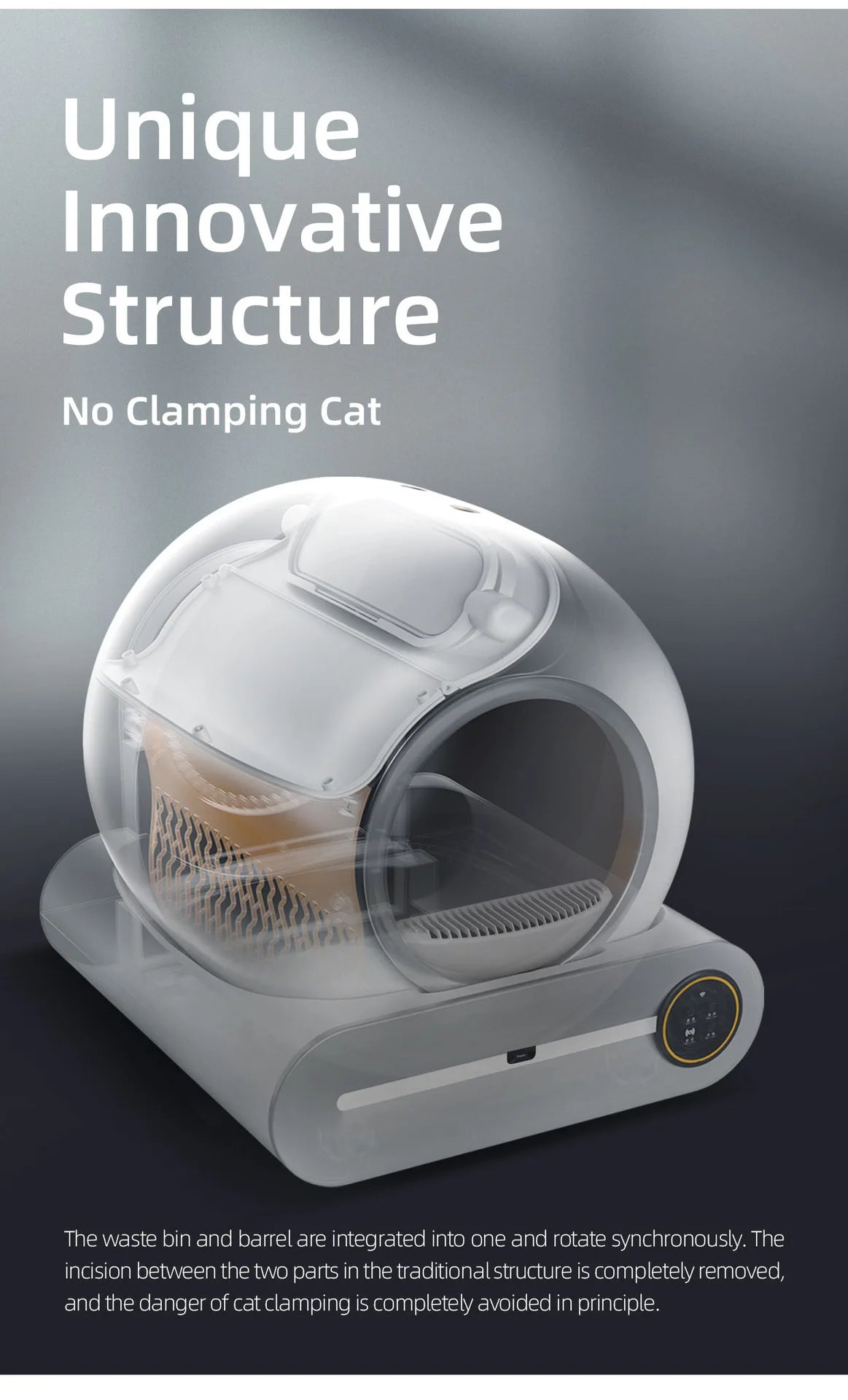 Automatic Smart Cat Litter Box Self Cleaning 65L 4Leegs™