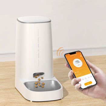 Automatic Pet Feeder: Smart WiFi Cat Food Dispenser 4Leegs™