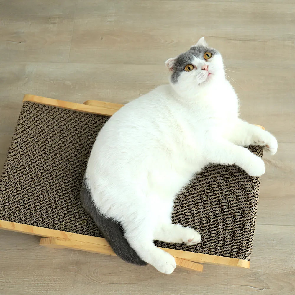 Wood Cat Scratcher Board Bed 3 In 1 4Leegs™