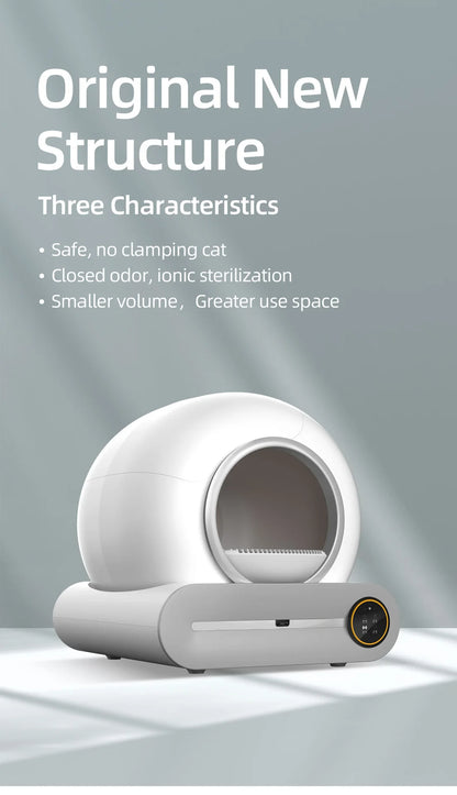 Automatic Smart Cat Litter Box Self Cleaning 65L 4Leegs™