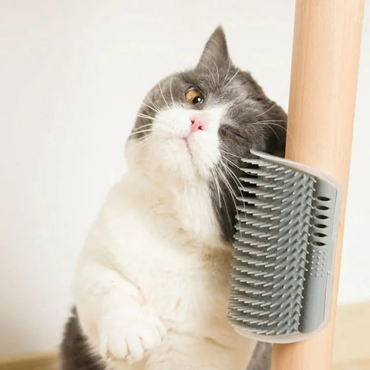 Cat Corner Brush: Uanstrengt massasje og hårfjerning 4Leegs™