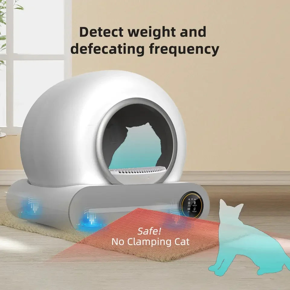 Automatic Smart Cat Litter Box Self Cleaning 65L 4Leegs™